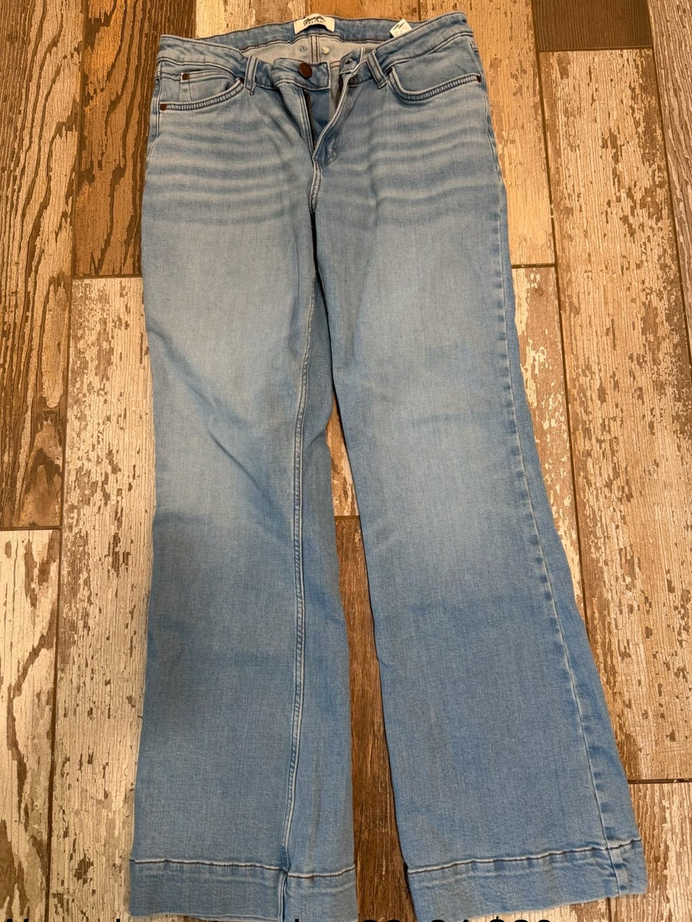 Wrangler Light Blue Flare Jeans - Retro